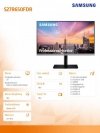 Monitor 27 cali LS27R650FDRXEN IPS 1920x1080 FHD 16:9 1xD-sub 1xHDMI  1xDP 2xUSB 3.0, 2xUSB 2.0 5ms HAS+PIVOT płaski 3 lata on-s