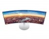 Monitor 34 cale LC34J791WTPXEN VA 3440x1440 Ultra WQHD 21:9 1xHDMI/1xDP/2xThunderbolt 3.0 4 ms (GTG) głośniki zakrzywiony biały 