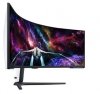 Samsung Monitor 57 cali G95NC VA 7680x2160 DUHD 32:9 3xHDMI 1xDP 2xUSB 3.0 KVM 1ms 240Hz HAS Gaming zakrzywiony 3Yd2d
