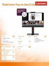 Monitor 21.5 cala ThinkCentre Tiny-in-One Touch Gen 5 12N9GAT1EU