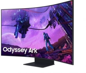 Monitor 55 cali LS55BG970NUXEN VA 3840x2160 UHD 16:9 4xHDMI/LAN(RJ45)/2xUSB2.0 1ms(GTG) WiFi/BT głośniki zakrzywiony HAS+PIV 165