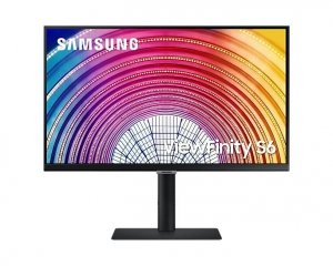 Monitor 24 cale ViewFinity S6 IPS 2560x1440 WQHD 16:9 1xHDMI 1xDP 3xUSB 3.0, 1xUSB 2.0 5ms HAS+PIVOT płaski 3 lata on-site (LS24