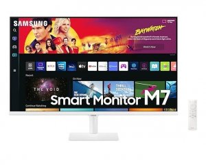 Monitor 32 cale LS32BM701UUXEN VA 3840x2160 UHD 16:9 2xHDMI/1xUSB-C (65W) 4 ms (GTG) głośniki płaski biały SMART 2 lata d2d