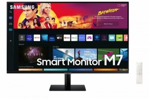 Monitor 32 cale SMART M7 VA 3840x2160 UHD 16:9 2xHDMI 3xUSB 2.0 1xUSB-C (65W) 4 ms (GTG) WiFi/BT głośniki płaski 2Yd2d (LS32BM70