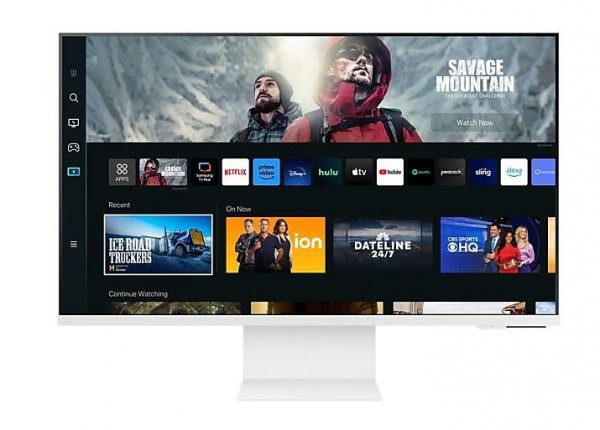 Monitor 27 cali SMART M8 VA 3840x2160 UHD 16:9 1xHDMI 1xUSB-C (65W) 2xUSB 2.0 4ms WiFi/BT HAS+PIVOT Webcam głośniki płaski biały