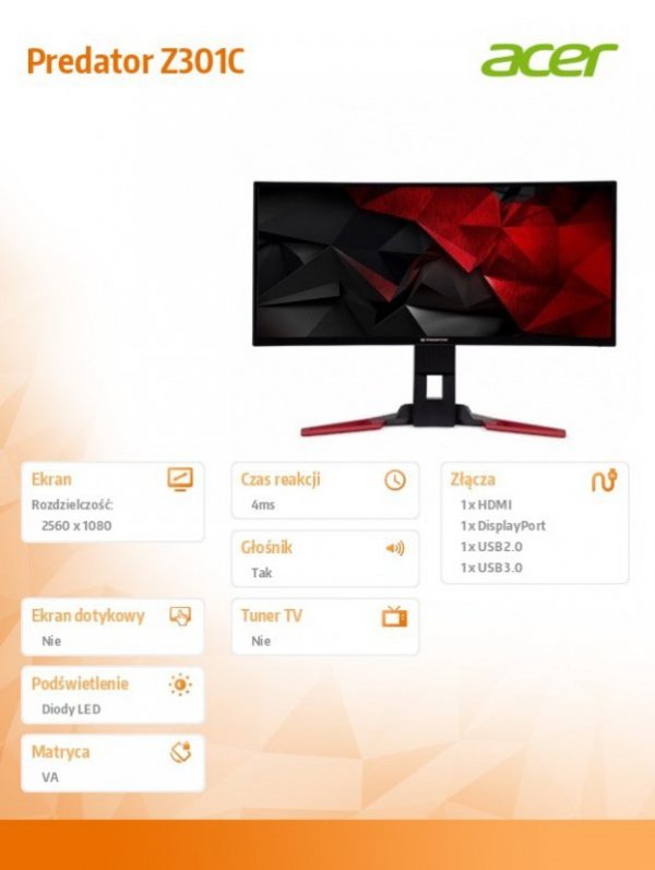 Monitor 30 cali Z301Cbmiphzx