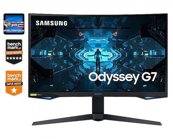 Monitor 27 cali LC27G75TQSRXEN VA 2560x1440 WQHD 16:9 1xHDMI/2xDP 1 ms (GTG) zakrzywiony HAS 240Hz Gaming 2 lata d2d