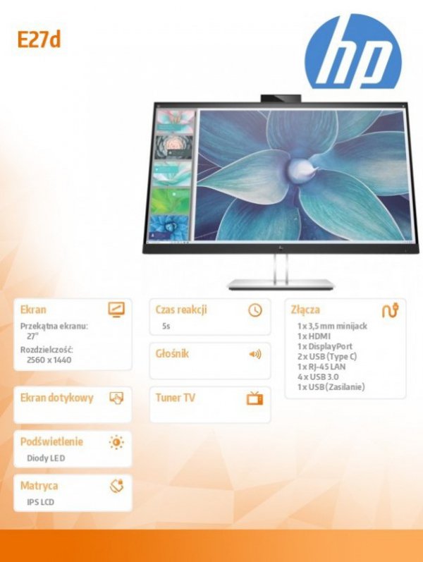 Monitor E27d G4 QHD USB-C Docking 6PA56A4