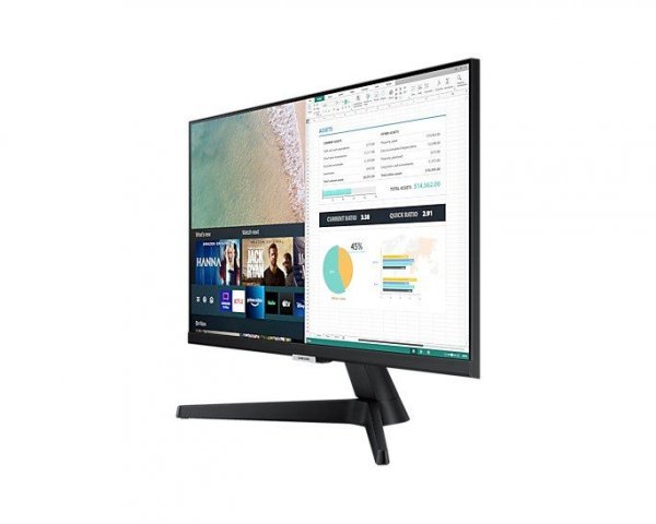 Monitor 23,8 cala LS24AM506NUXEN IPS 1920x1080 FHD 16:9 2xHDMI 14 ms (GTG) głośniki płaski SMART