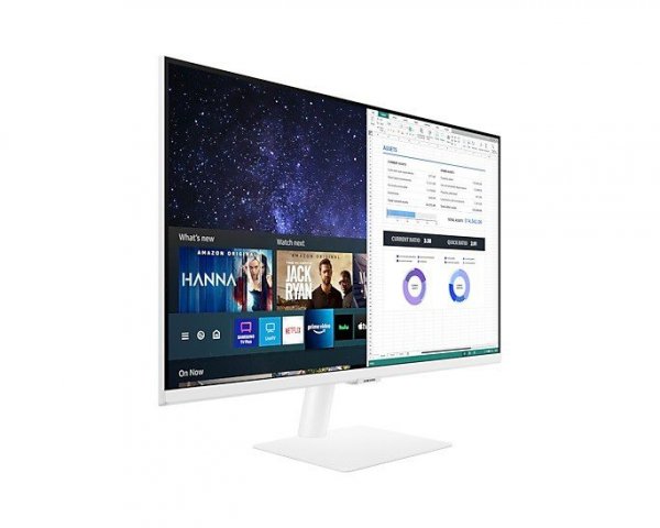 Monitor 27 cali LS27AM501NUXEN VA 1920x1080 FHD 16:9 2xHDMI 8 ms (GTG) głośniki płaski biały SMART