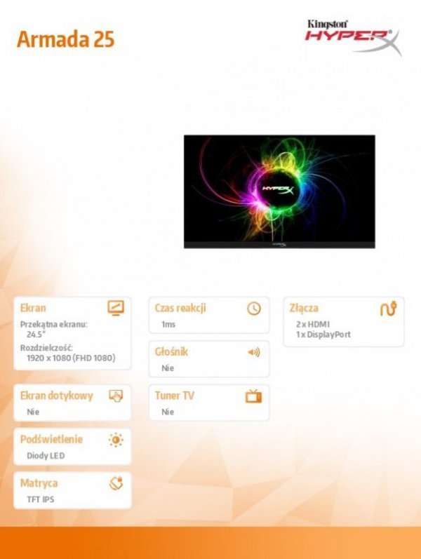 Monitor 25 cali Armada Gaming FHD