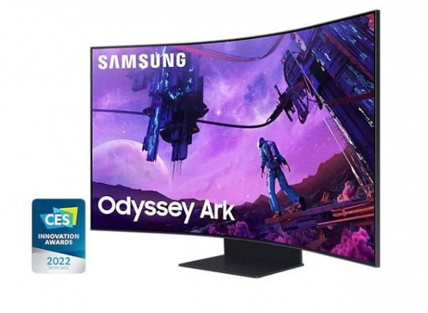 Monitor 55 cali LS55BG970NUXEN VA 3840x2160 UHD 16:9 4xHDMI/LAN(RJ45)/2xUSB2.0 1ms(GTG) WiFi/BT głośniki zakrzywiony HAS+PIV 165