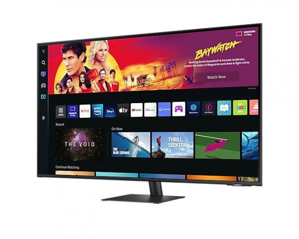 Monitor 43 cale SMART M7 VA 3840x2160 UHD 16:9 2xHDMI 1xUSB-C (65W) 4 ms (GTG) głośniki płaski 2Yd2d (LS43BM700UPXEN)