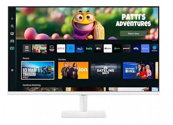 Monitor 27 cali LS27CM501EUXDU VA 1920x1080 FHD 16:9 2xHDMI 4ms(GTG) WiFi/BT głośniki płaski biały SMART 2 lata d2d