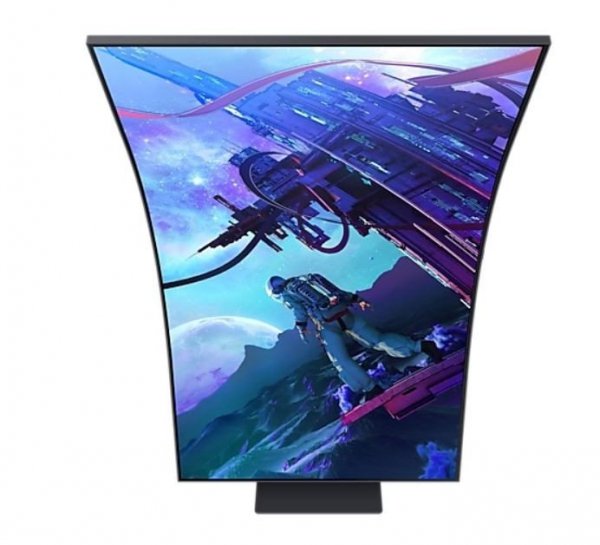 Monitor 55 cali LS55CG970NUXEN VA 3840x2160 UHD 16:9 4xHDMI/LAN(RJ45)/2xUSB2.0 1ms(GTG) WiFi/BT głośniki zakrzywiony HAS+PIV 165