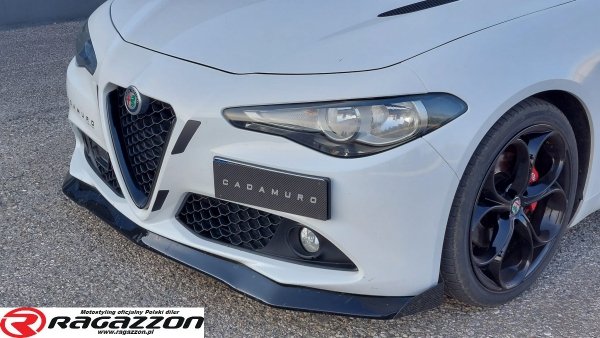 Dokładka, spoiler zderzaka CADAMURO Alfa Romeo Giulia SUPER czarny połysk