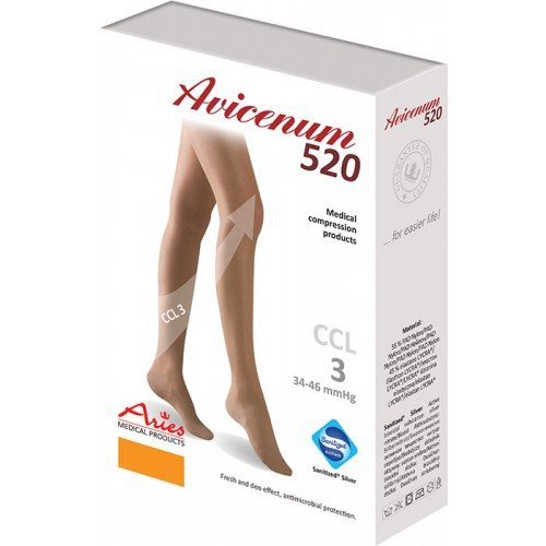 ARIES Avicenum 520 -Podkolanówki uciskowe CCL3 (34-46 mmHg)
