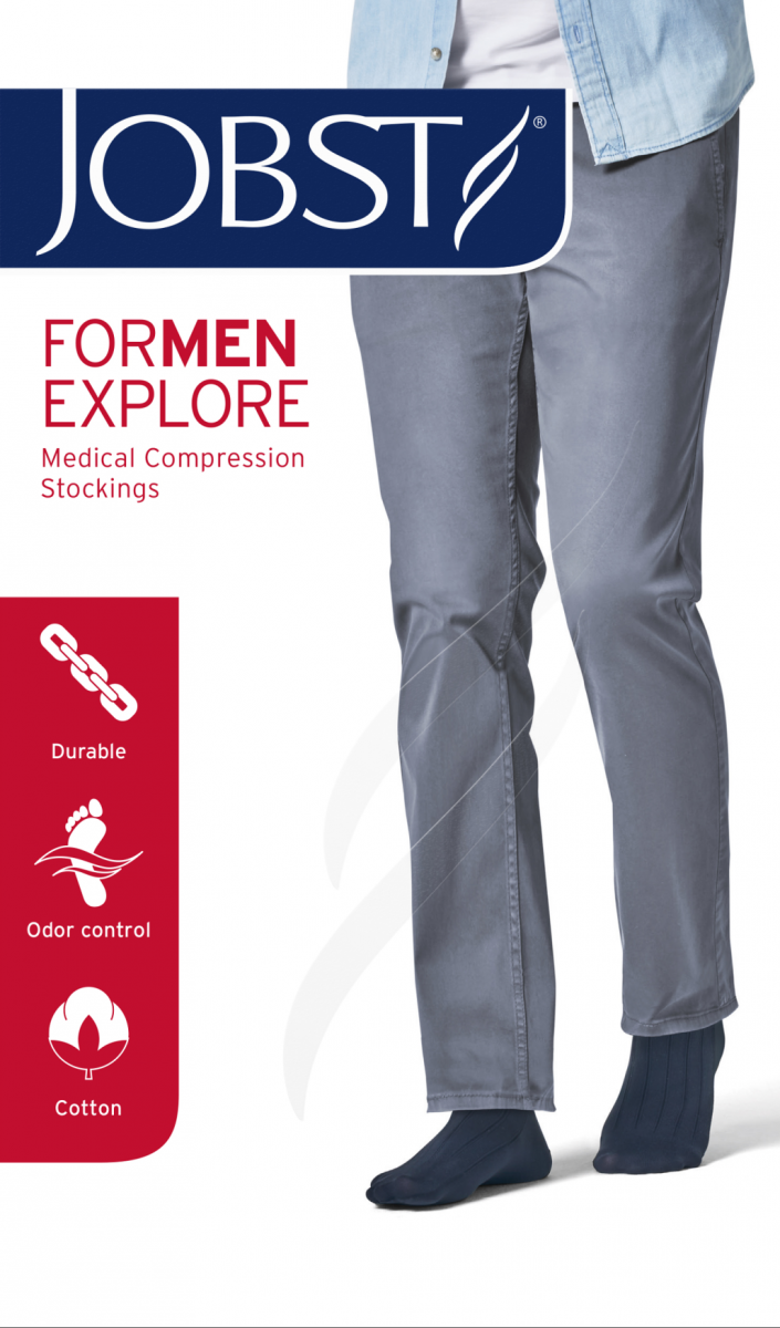 JOBST forMEN EXPLORE Podkolanówki uciskowe męskie I stopnia kompresji
