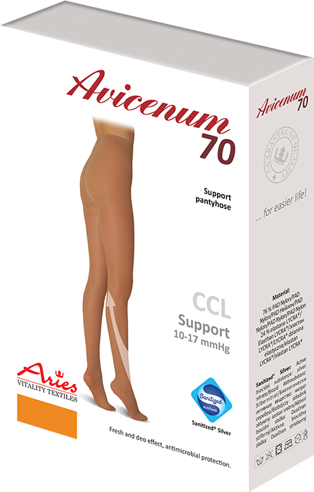 ARIES Rajstopy profilaktyczne Avicenum 70 (10-17 mmHg) -  NOWE KOLORY