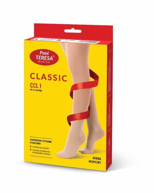 PANI TERESA CLASSIC Rajstopy przeciwżylakowe 1 stopnia kompresji