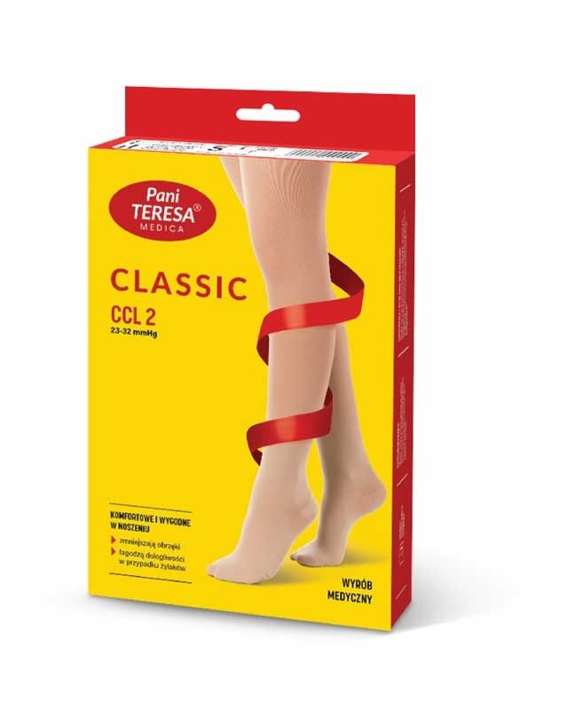PANI TERESA CLASSIC Rajstopy przeciwżylakowe męskie 2 stopnia kompresji