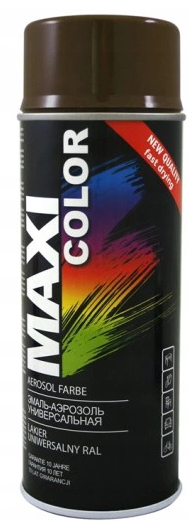 Brązowo szary lakier farba spray maxi RAL 8019 emalia uniwersalna 400 ml 