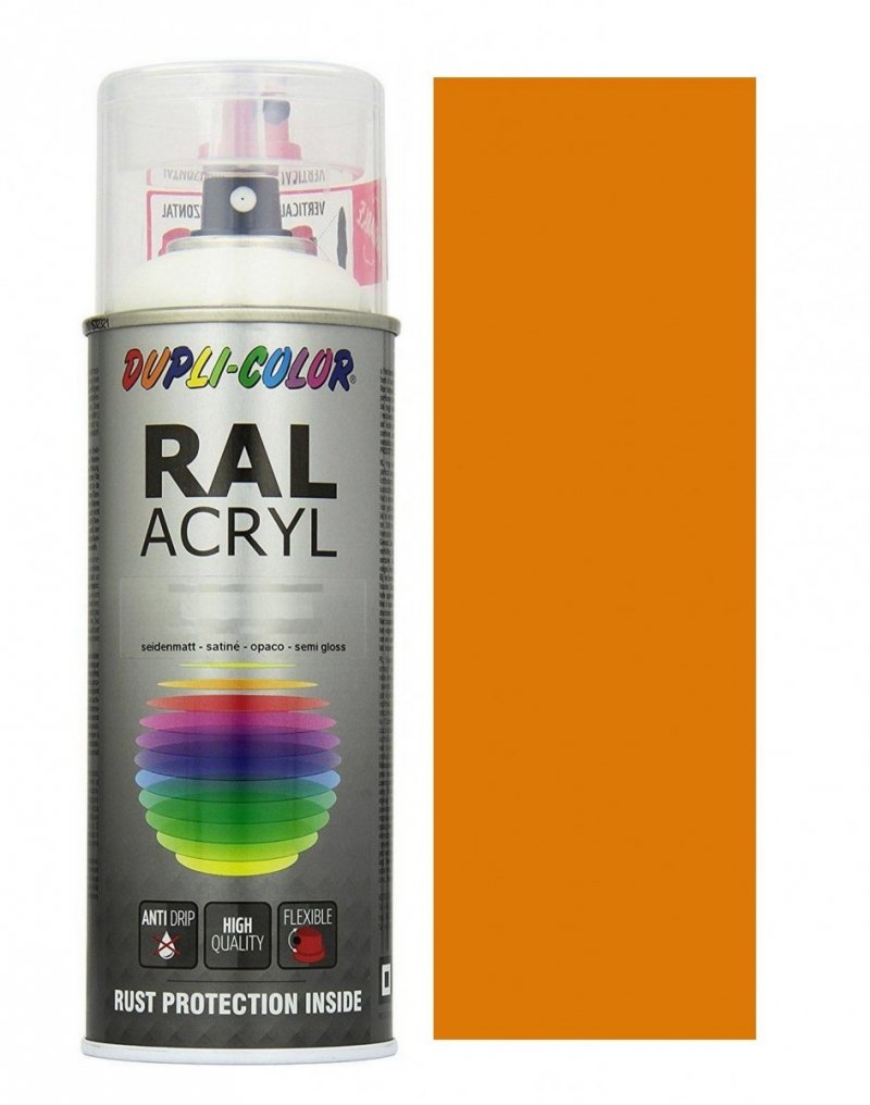 MOTIP lakier żółty pomarańcz farba połysk 400 ml akrylowy acryl szybkoschnący RAL 2000