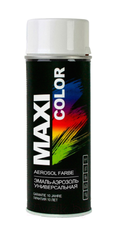 Biała sygnałowy mat lakier farba spray maxi RAL 9003 emalia uniwersalna 400 ml 