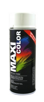 Biała czysty lakier farba spray maxi RAL 9010 emalia uniwersalna 400 ml 