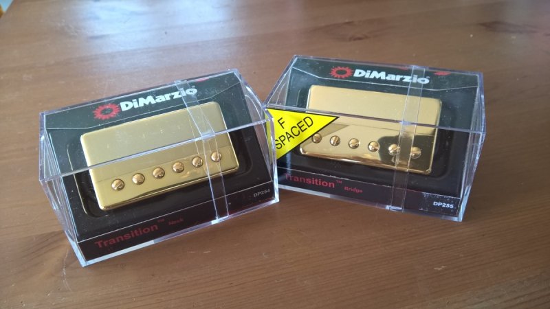 DiMarzio Transition Neck + Bridge GOLD