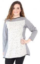 Tunika bawełniana, długi rękaw, Kreator Studio Mody, rozm. 42