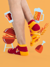 Pivo a barbecue - Krátké Ponožky Good Mood