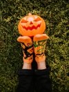 Halloween Pumpkin - Low Socks Good Mood