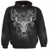 Horned Spirit Black - Hoodie Spiral