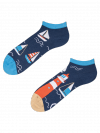 Lighthouse & Sailboats - Low Socks Good Mood