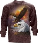 Eagle And Clouds - Longsleeve The Mountain