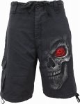 Death Stare - Cargo Shorts Denim Spiral