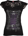 Waisted Corset - Lace Sleeve Top Spiral