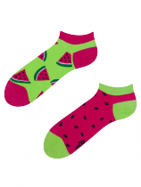 Červený Meloun - Krátké Ponožky Good Mood