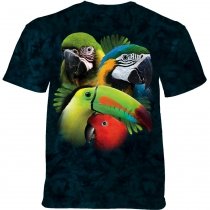 Tropičtí ptáci koláž  - T-shirt The Mountain