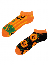 Halloween Pumpkin - Low Socks Good Mood