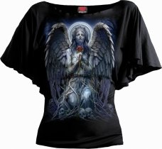 Grieving Angel - Ladies Bat Top Spiral