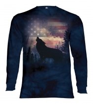 Patriotic Howl - Long Sleeve The Mountain