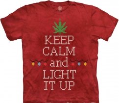 Lit Cannabis Christmas  - The Mountain
