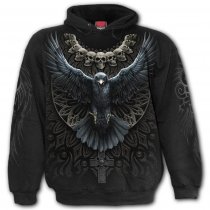 Raven Skull - Mikina -Spiral