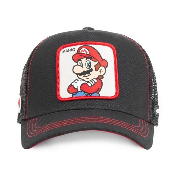 Super Mario Bros Cap Black - Kšiltovka Capslab