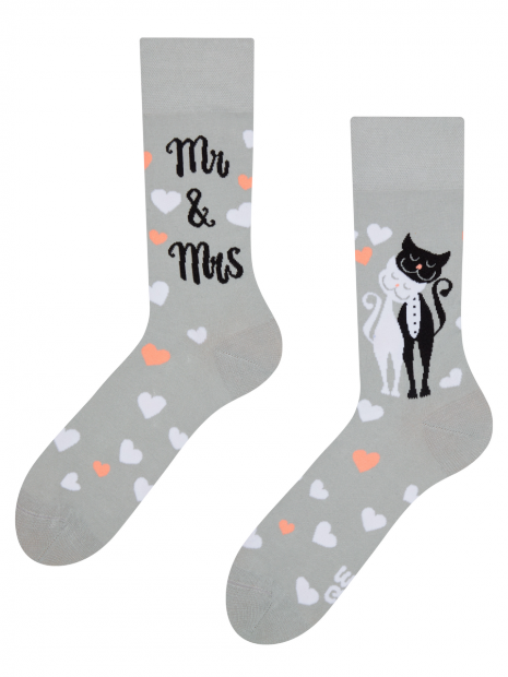 Svatební kočky - Ponožky Good Mood