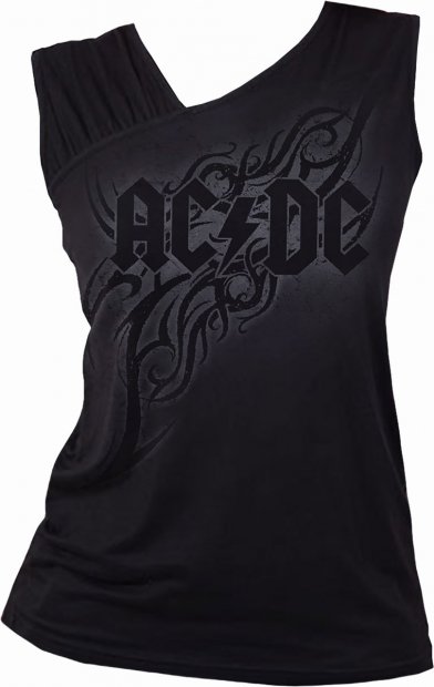 AC/DC Tribal Slant Vest Spiral