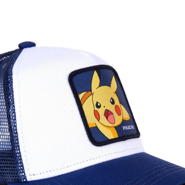 Pikachu Pokemon White - Kšiltovka Capslab