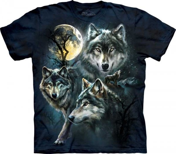 Moon Wolves Collage - The Mountain